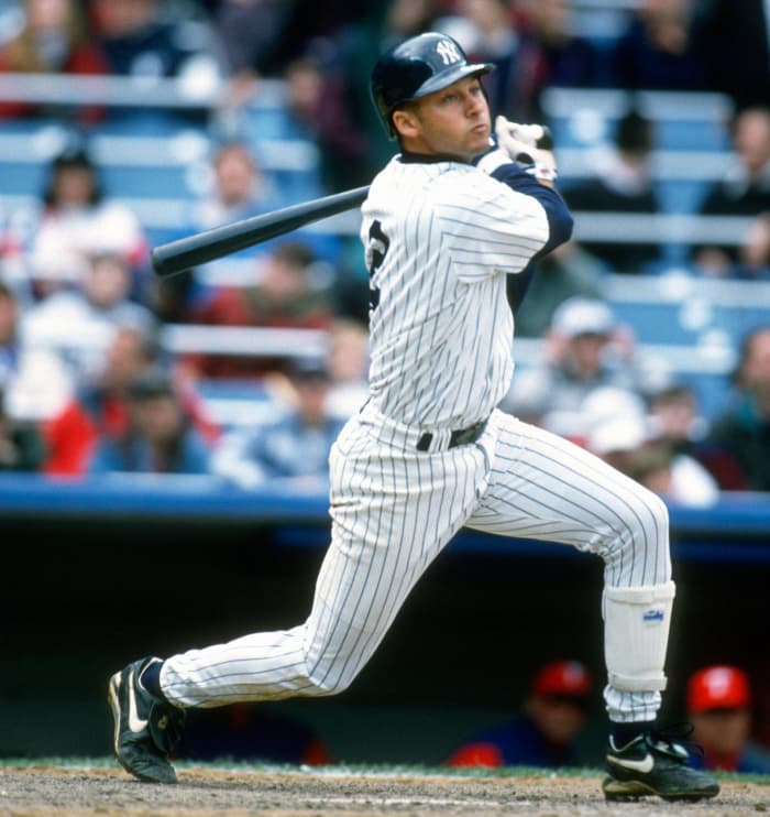 Hideki Matsui and Derek Jeter by Al Bello