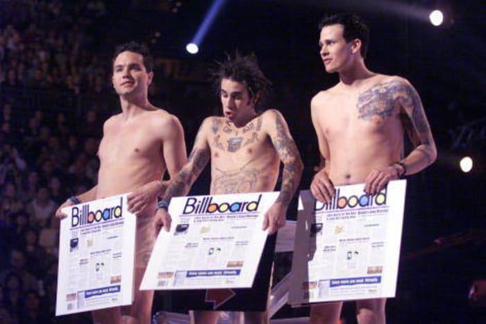 Blink-182, um, "introduce" Kathy Griffin and Adam Carolla