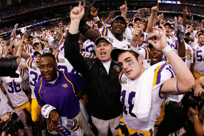 LSU, three
