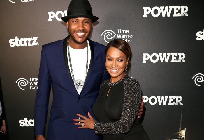 Carmelo Anthony and La La Vasquez