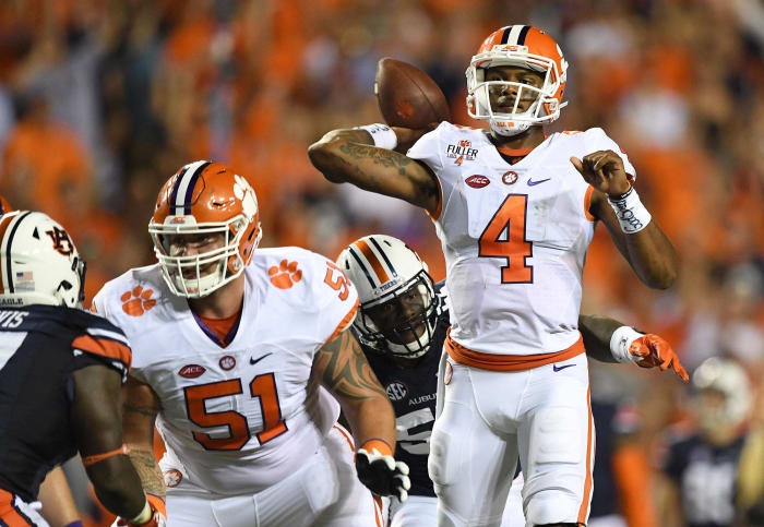 Sept. 3 - Clemson d. Auburn, 19-13