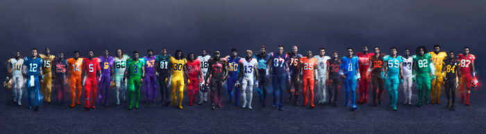 The 2016 NFL Color Rush uniforms