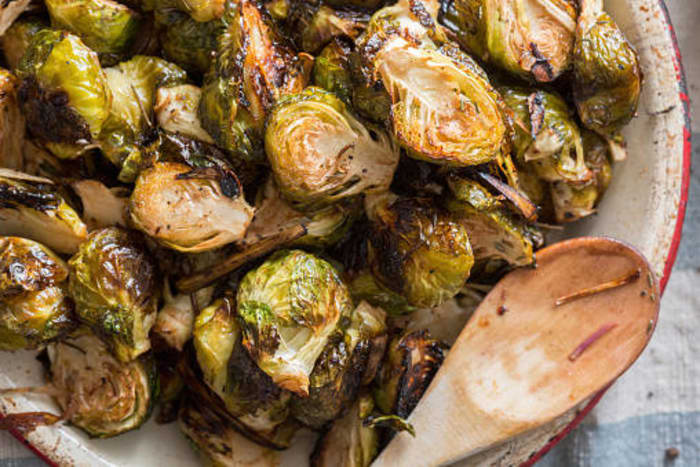 Grilled brussels sprouts