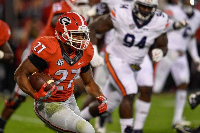 Detroit Lions:  Nick Chubb, RB, Georgia