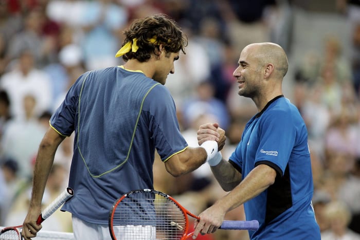 2005: Roger Federer vs. Andre Agassi final
