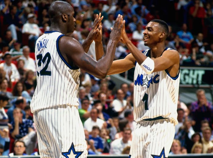 Shaquille O'Neal and Penny Hardaway