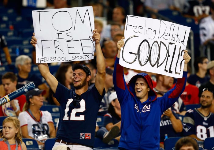 How many times will "deflate" or "Deflategate" be mentioned on TV during live broadcast?