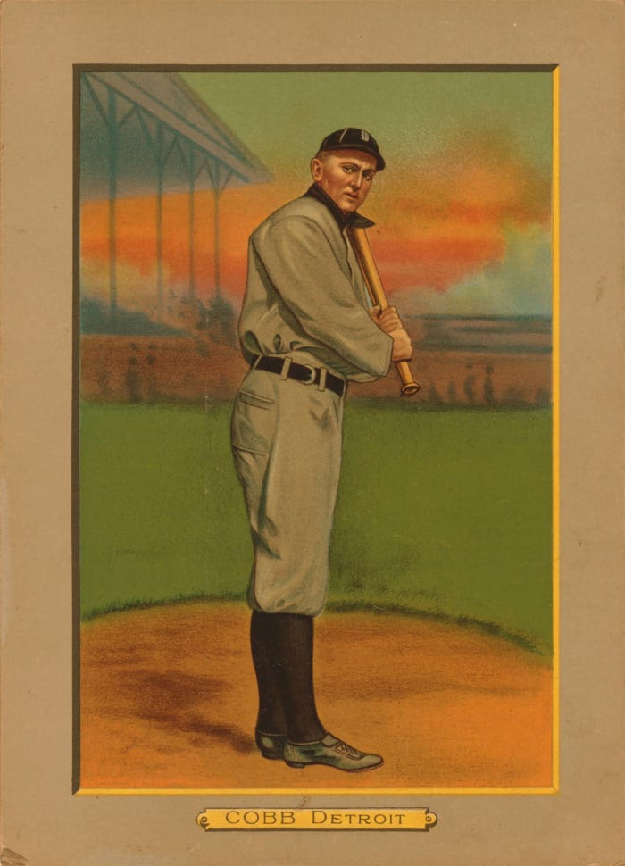 Someone's mom didn't throw out a baseball card collection, finds SEVEN Ty Cobb cards
