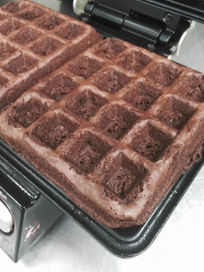 Brownie waffles