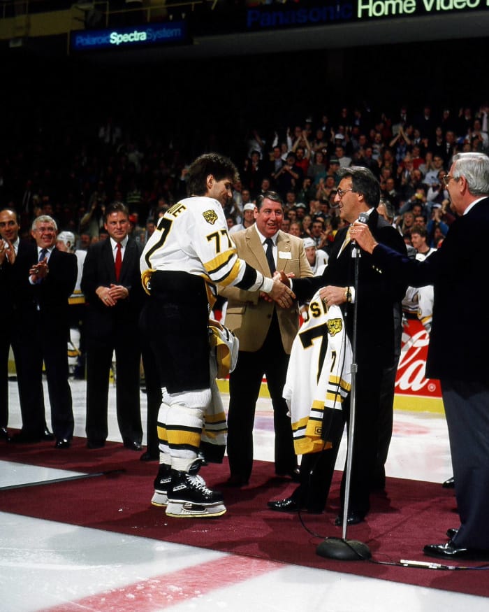 Phil Esposito's retirement ceremony