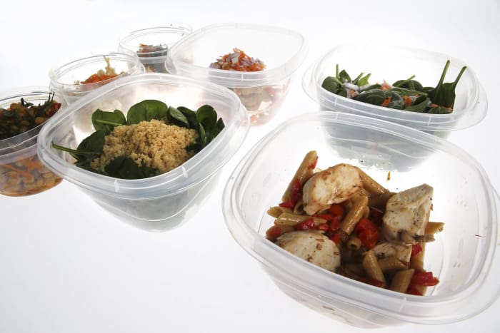 Zero Waste Lunch Fruits Salad In A Glass Container High-Res Stock Photo -  Getty Images