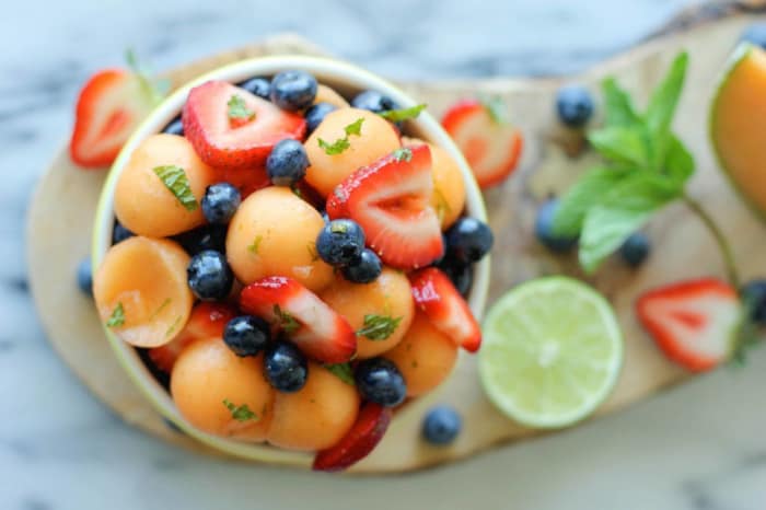 Berry Cantaloupe Fruit Salad