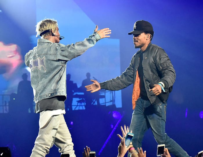 "Confident" collaboration with Chance the Rapper