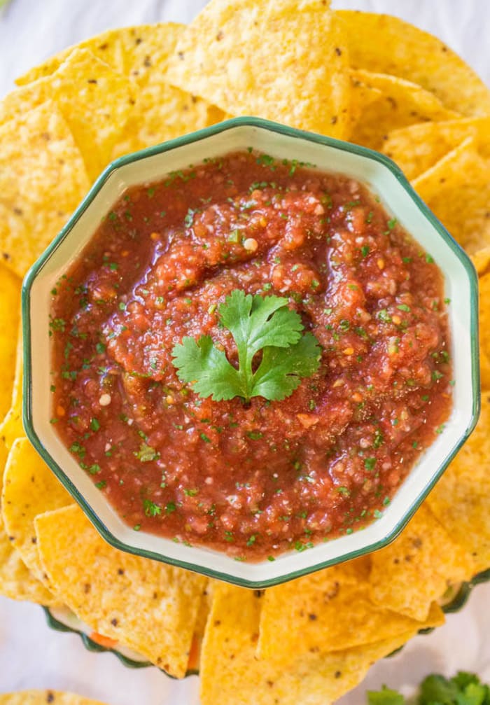 Homemade salsa