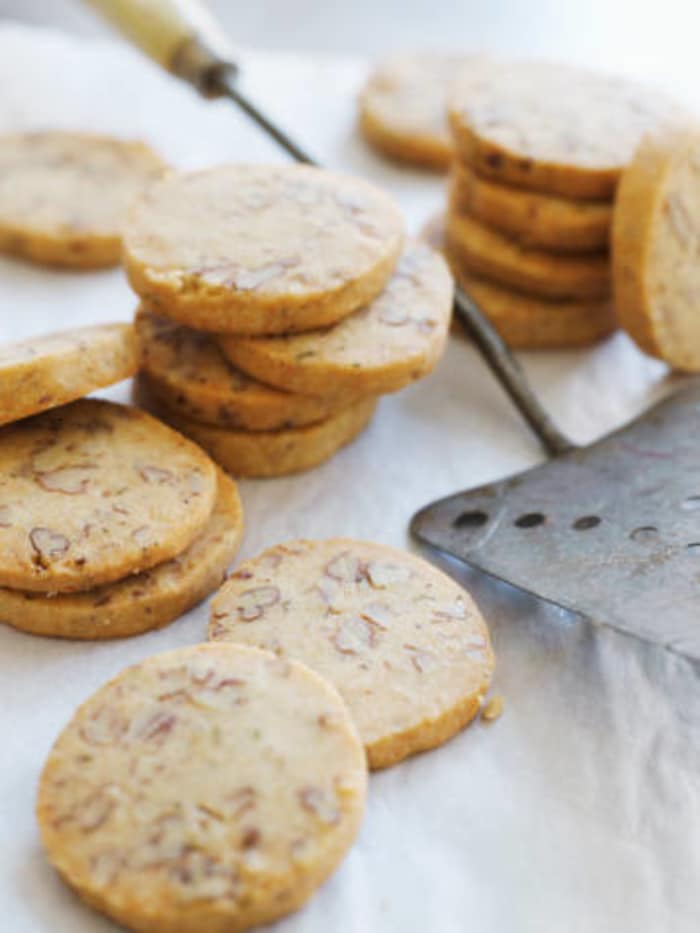 Pecan Parmesan Shortbread