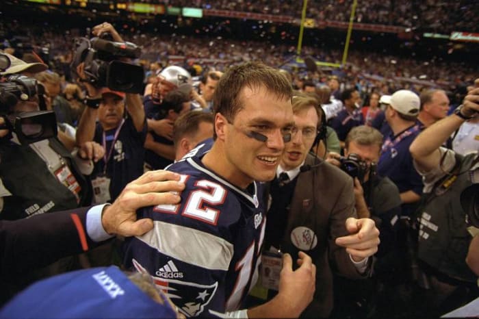 Tom Brady, QB, New England Patriots - Super Bowl XXXVI