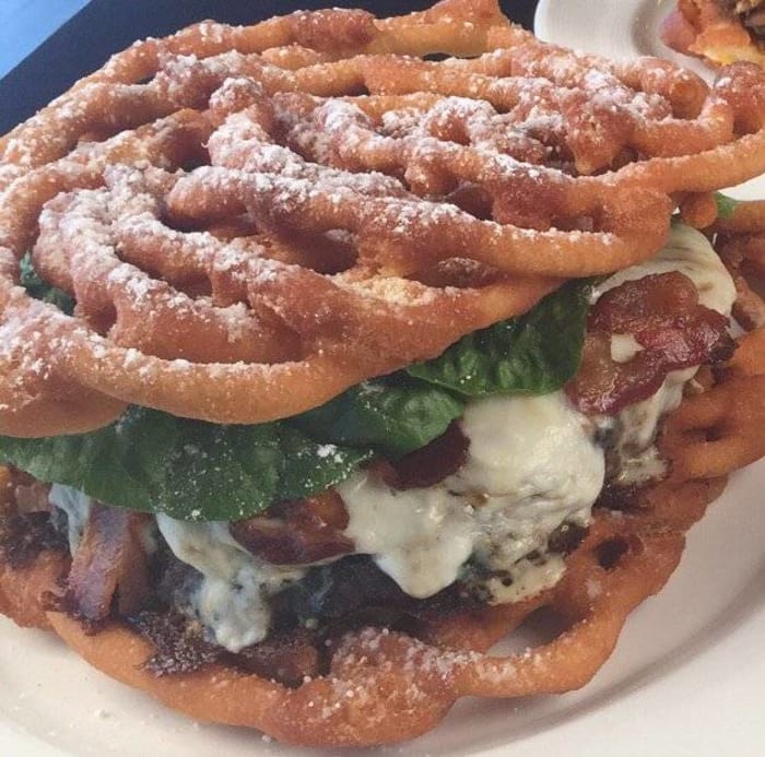Big Mother Funnel Burger  -  Fox Cities Stadium, Wisconsin Timber Rattlers