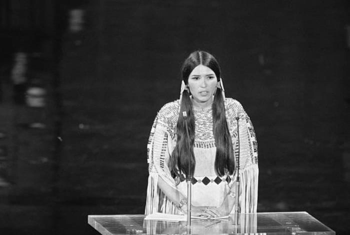 Sacheen Littlefeather (representing Marlon Brando) - Best Actor for "The Godfather" (1973)