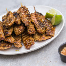 Moroccan chicken skewers
