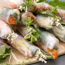 Mixed rice paper rolls