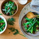 Spring green salad