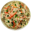 Blended coleslaw salad