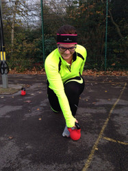 Anna Kettlebell lunges