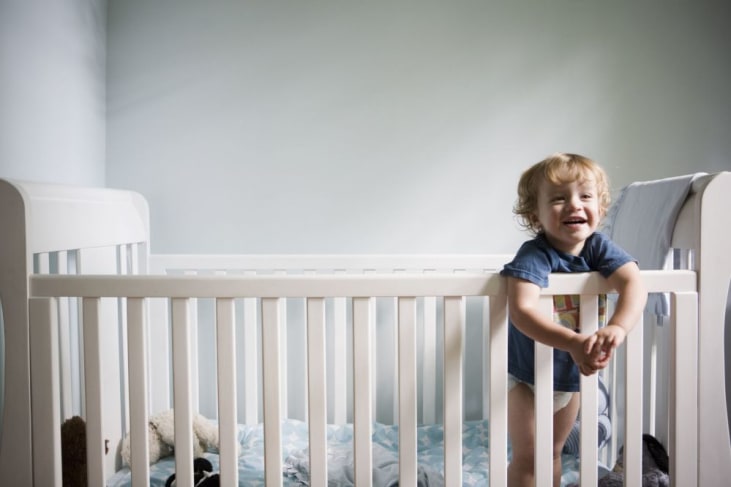 Upgrading the crib to a toddler bed