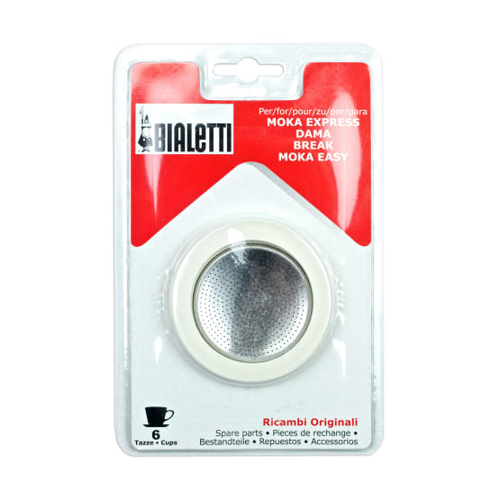 Pack Of Cup Bialetti Moka Express Replacement Gasket Filter Plate