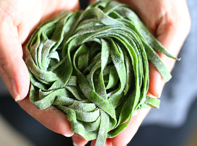 Homemade spinach pasta new arrivals
