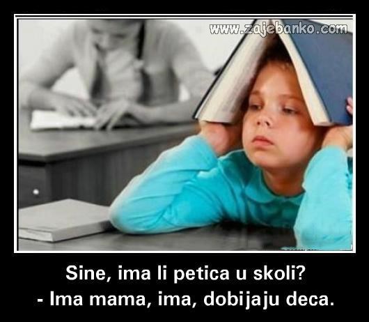 djeca dobivaju petice u školi