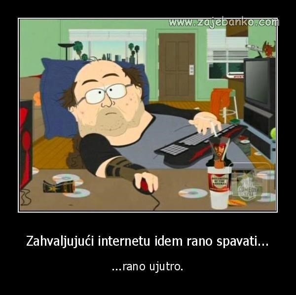 cijele noći na internetu