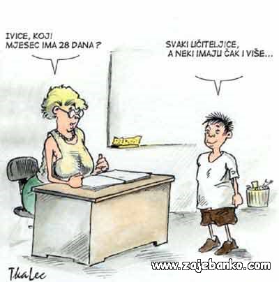 učiteljica i učenik smiješna slika