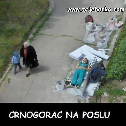 crnogorac na poslu