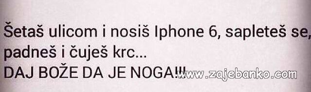 iPhone 6 - smiješna slika