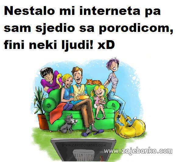 nestalo interneta - smiješna slika