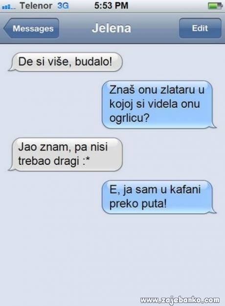 smiješne sms poruke