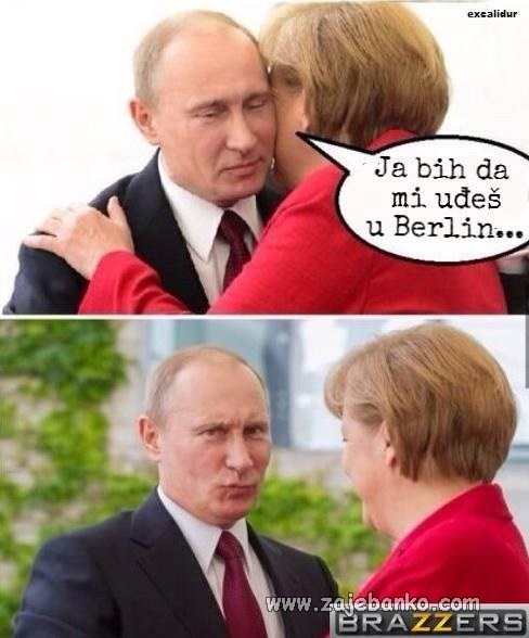 angela merkel i vladimir putim smiješno
