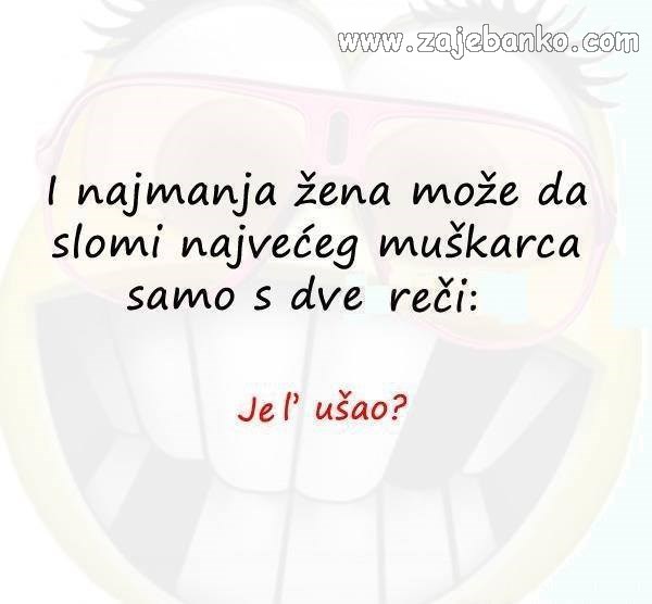 kako slomiti muškarca