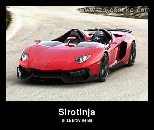 sirotinjski auto bez krova