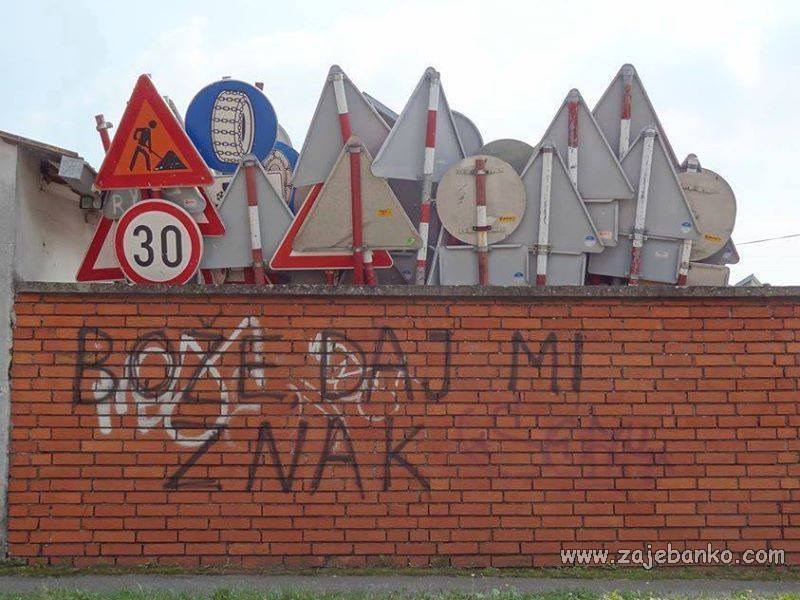 prometni znakovi smiješna slika