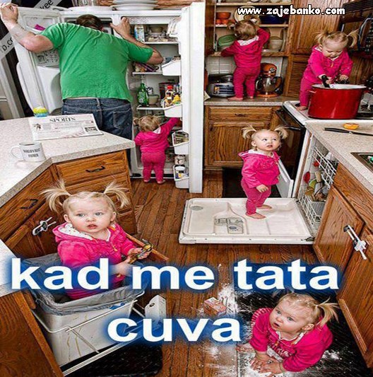 kad tata čuva dijete