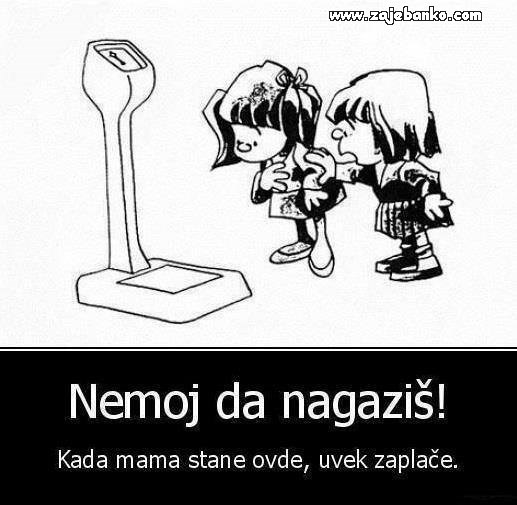 strah od vage smiješna slika