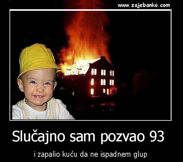 dijete zapalilo kuću