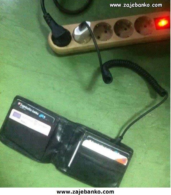 novčanik na punjenju