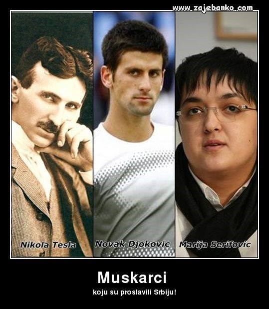 muškarci koji su proslavili Srbiju