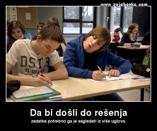 prepisivanje na ispitu smiješna slika