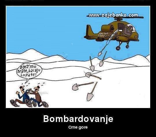 bombardiranje Crne Gore