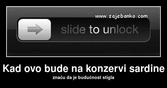 slide to unlock smiješna slika