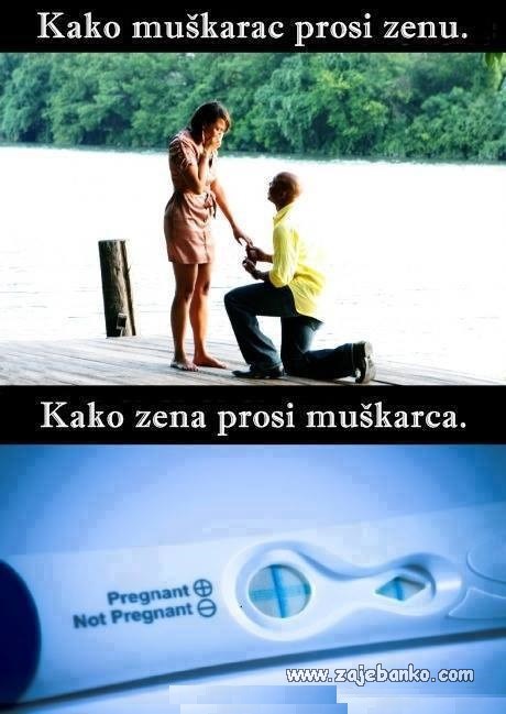 kad žena prosi muškarca
